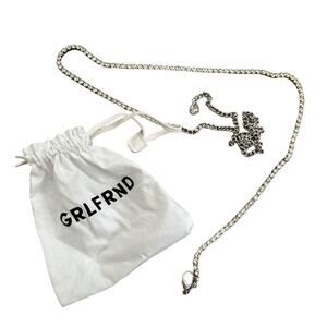 GRLFRND | Accessories | Nwot Grlfrnd Leather Studded Fringe  display picture 2